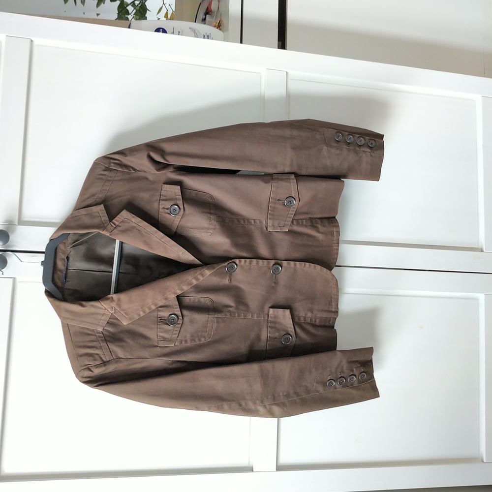 Chocolate brown jacket with free matching pants